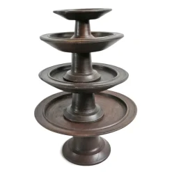 Pamono Large Vintage Java Pedestal Tray, 1970s