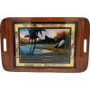 New Pamono Large Vintage Morpho Butterfly Wings Serving Tray