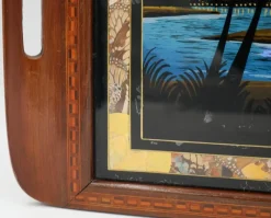 New Pamono Large Vintage Morpho Butterfly Wings Serving Tray