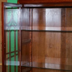 Pamono Large Vintage Oriental Chinese Carved Bookcase Display Cabinet with Lights><noscript><img width=