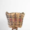 Pamono large Vintage Portuguese Grape Harvest Log Basket, 1950s> Trunks Crates & Baskets