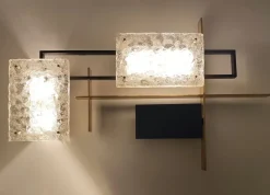 Pamono Large Vintage Sculptural Murano Glass Sconce from Arlus, 1960s><noscript><img width=