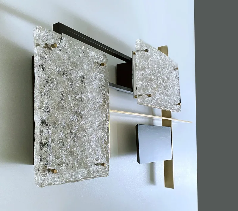 Pamono Large Vintage Sculptural Murano Glass Sconce from Arlus, 1960s> Wall Lights & Sconces