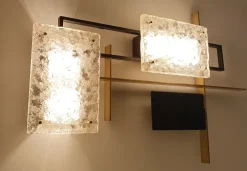 Pamono Large Vintage Sculptural Murano Glass Sconce from Arlus, 1960s><noscript><img width=