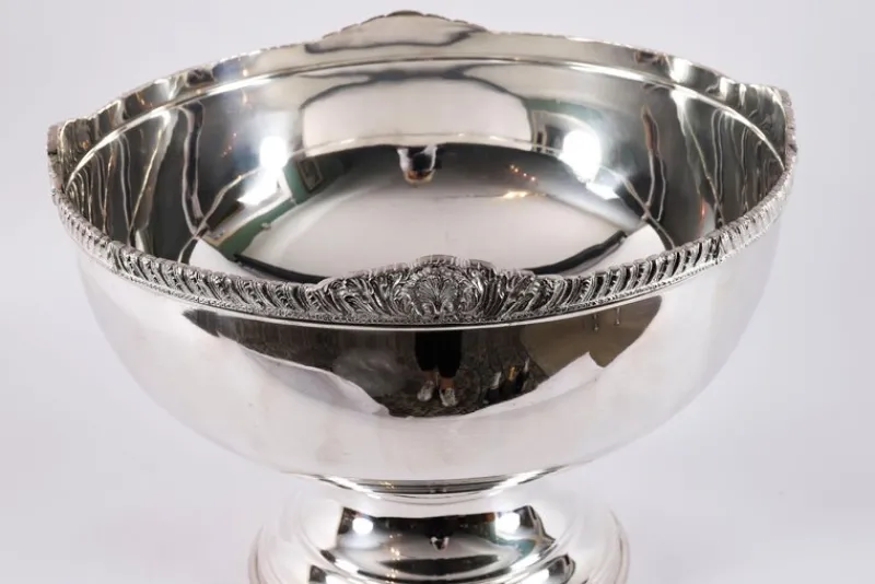 Sale Pamono Large Vintage Silver Plated Punch Bowl