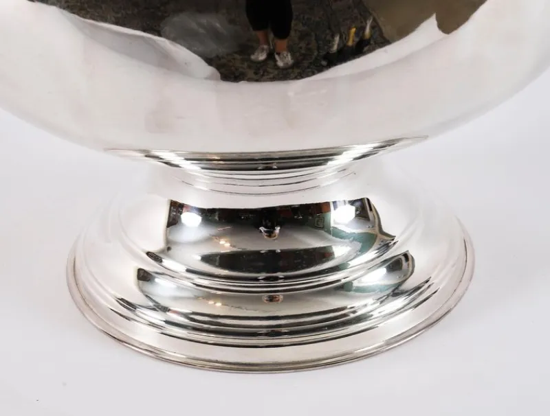 Sale Pamono Large Vintage Silver Plated Punch Bowl