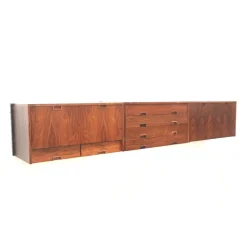 Pamono Large Vintage Wall Sideboard System, 1960s><noscript><img width=