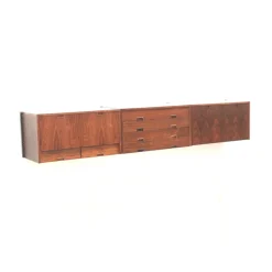 Pamono Large Vintage Wall Sideboard System, 1960s><noscript><img width=