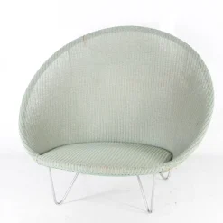 Pamono Large Vintage Wicker and Chrome Chair, 1970s><noscript><img width=