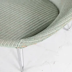 Pamono Large Vintage Wicker and Chrome Chair, 1970s><noscript><img width=