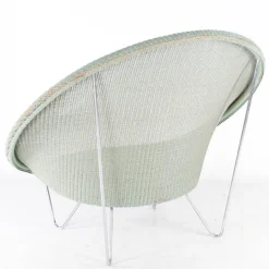 Pamono Large Vintage Wicker and Chrome Chair, 1970s><noscript><img width=