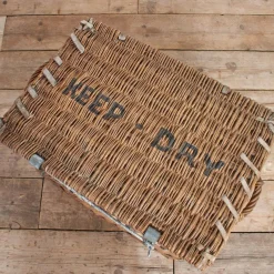 New Pamono Large Vintage Wicker Theatre Prop Basket Trunk