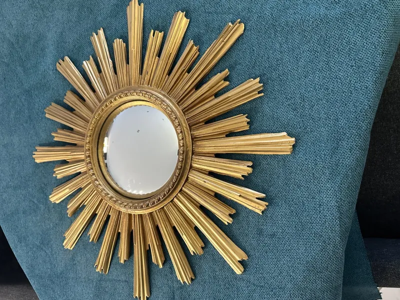 Best Pamono Large Vintage Witch's Eye Sun Mirror, 1960s