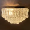 Pamono Large Wall or Ceiling Lamp Crystal Cluster Square Cascade, Attr. Helena Tynell for Limburger Leuchten, Germany, 1960s by Helena Tynell> Ceiling Lights