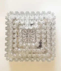 Pamono Large Wall or Ceiling Lamp Crystal Cluster Square Cascade, Attr. Helena Tynell for Limburger Leuchten, Germany, 1960s by Helena Tynell><noscript><img width=