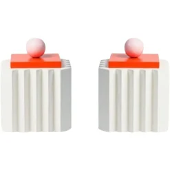 Online Pamono Large White Plizé Boxes by Made by Choice, Set of 2