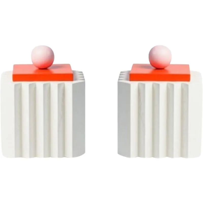 Online Pamono Large White Plizé Boxes by Made by Choice, Set of 2