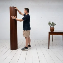 Pamono Large Wooden Screen, France, 1920s><noscript><img width=
