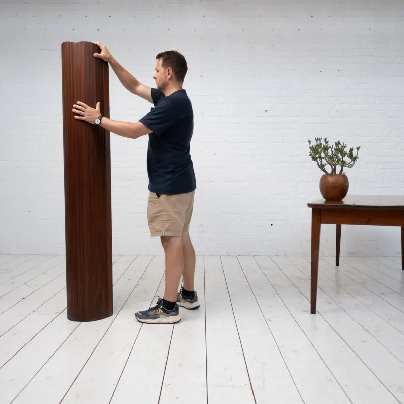 Pamono Large Wooden Screen, France, 1920s> Room Dividers & Screens