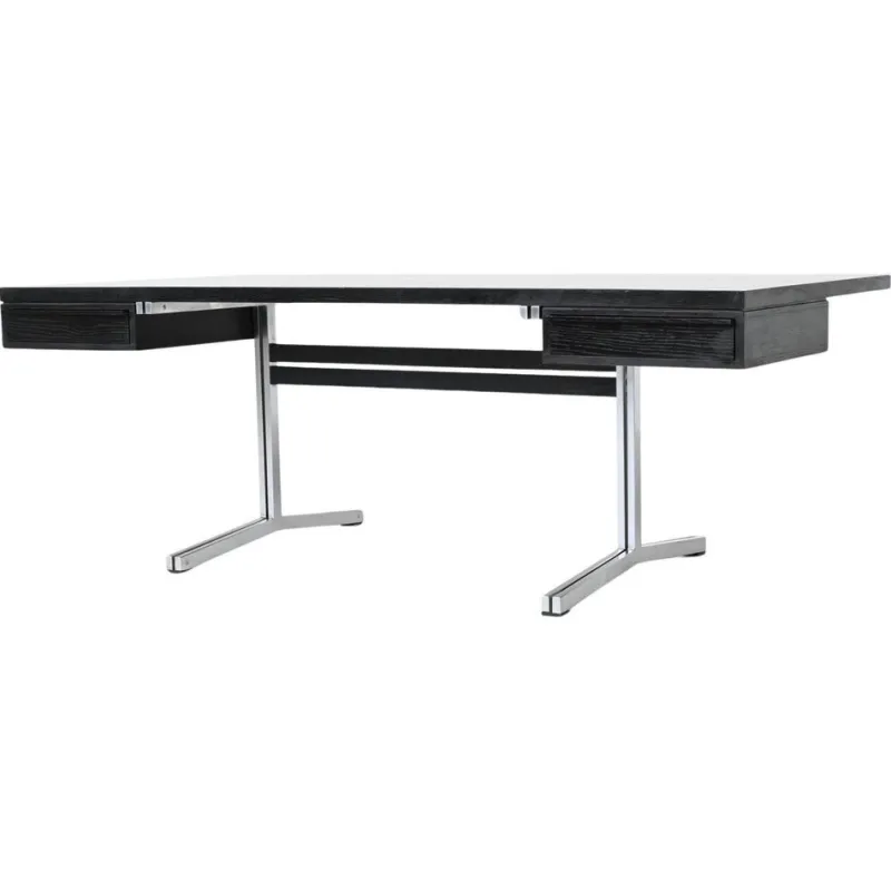 Outlet Pamono Large Writing Desk in Black by Theo Tempelman for AP Originals, Netherlands, 1960s