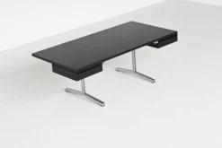 Outlet Pamono Large Writing Desk in Black by Theo Tempelman for AP Originals, Netherlands, 1960s