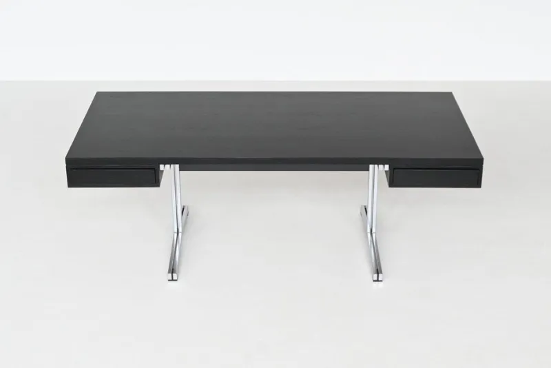 Outlet Pamono Large Writing Desk in Black by Theo Tempelman for AP Originals, Netherlands, 1960s