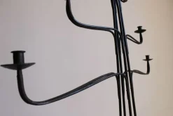 Pamono Large Wrought Iron Floor Candelabra, 1950s><noscript><img width=
