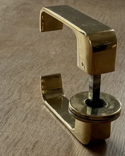 Pamono Lasta Brass Door handles by Timo Sarpaneva for Finland Primo Oy, 1960s, Set of 12><noscript><img width=