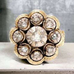 Clearance Pamono Late Georgian Rose-Cut Diamond Cluster Ring, 1830