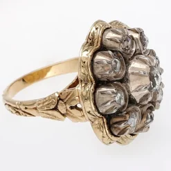 Clearance Pamono Late Georgian Rose-Cut Diamond Cluster Ring, 1830