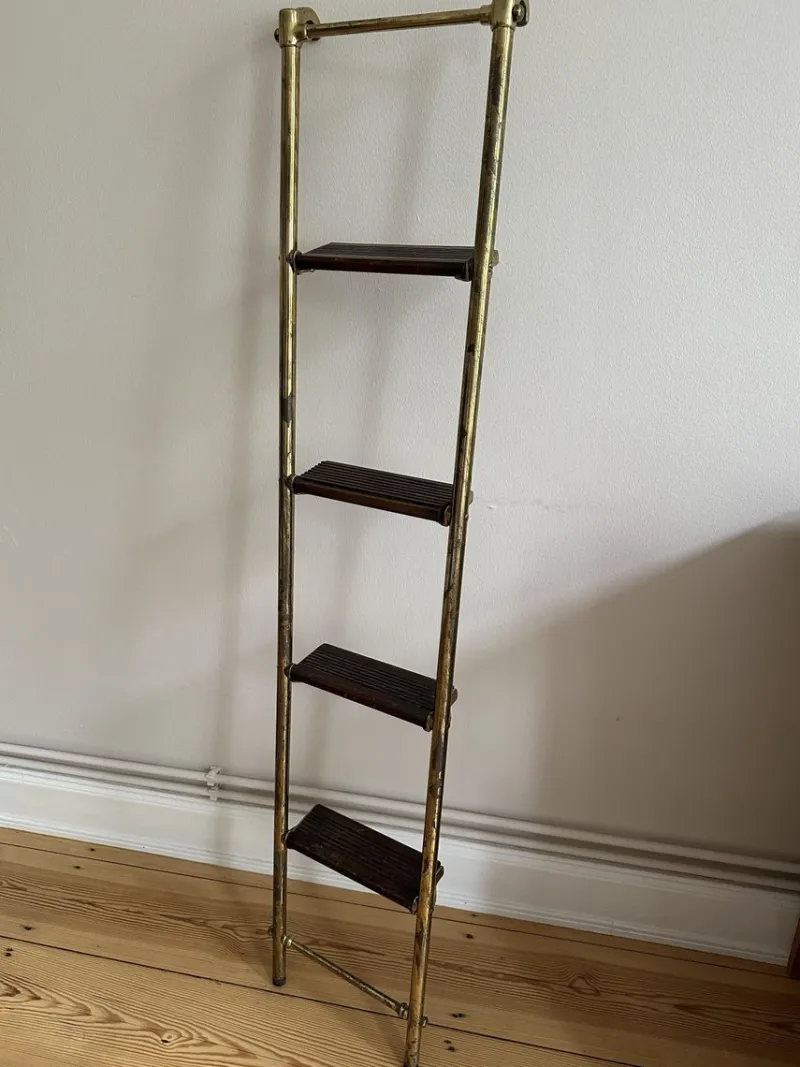 Pamono Late 19th Century Brass Ships Ladder, 1890s> Architectural Elements