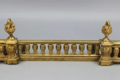 Online Pamono Late 19th Century French Bronze Fireplace Fender Set, 1890s, Set of 3