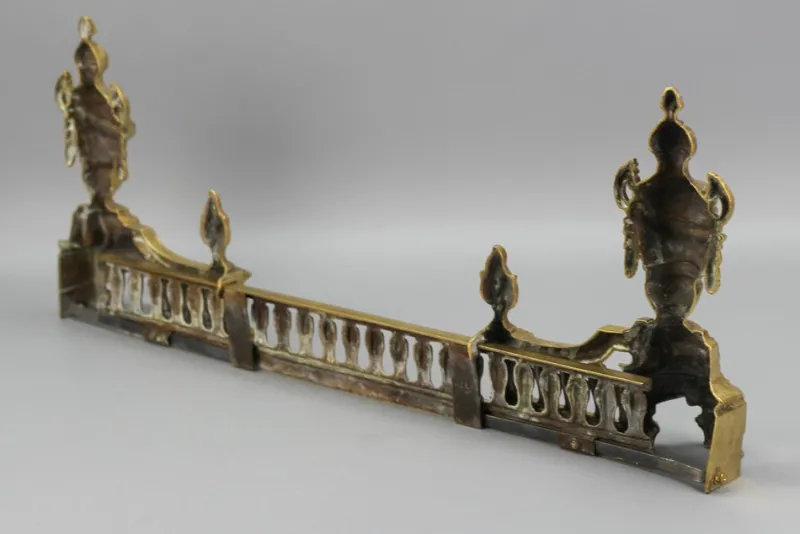 Online Pamono Late 19th Century French Bronze Fireplace Fender Set, 1890s, Set of 3