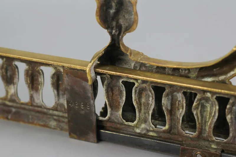 Online Pamono Late 19th Century French Bronze Fireplace Fender Set, 1890s, Set of 3