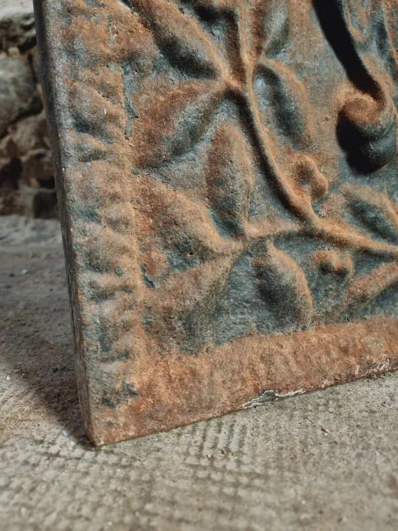 Pamono Late 17th Century French Cast Iron Fireback with Crowned Crest> Fireplaces And Mantels