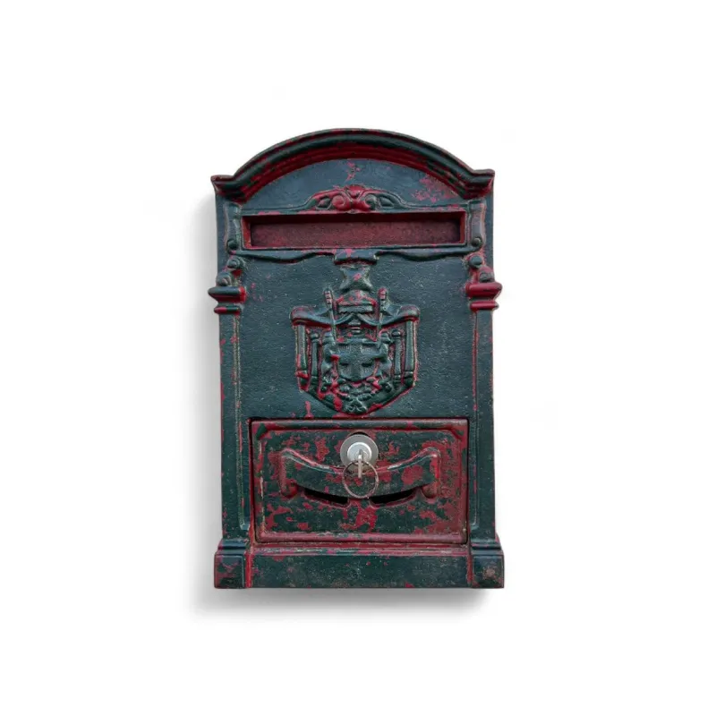 Outlet Pamono Late 19th Century French Cast Iron Post Office Mailbox , 1890s