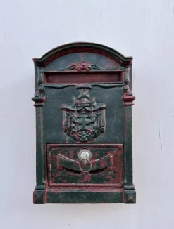 Outlet Pamono Late 19th Century French Cast Iron Post Office Mailbox , 1890s