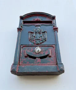 Outlet Pamono Late 19th Century French Cast Iron Post Office Mailbox , 1890s