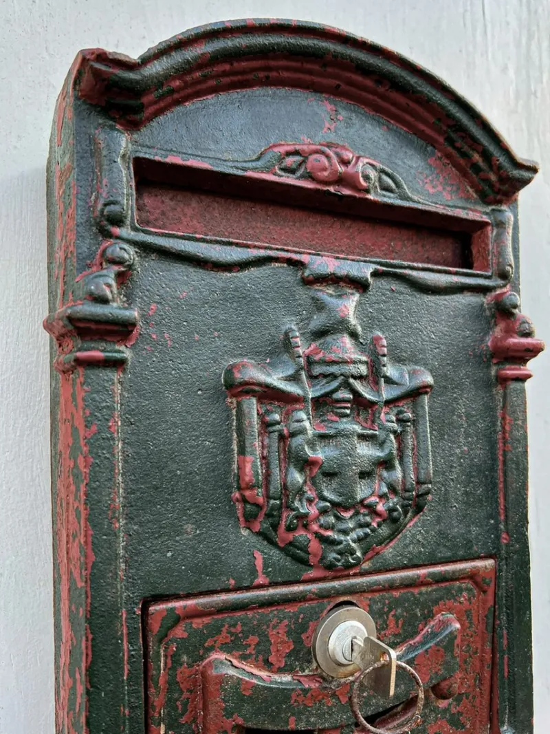 Outlet Pamono Late 19th Century French Cast Iron Post Office Mailbox , 1890s