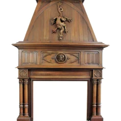 Pamono Late 19th Century Gothic Revival Fireplace> Fireplaces And Mantels