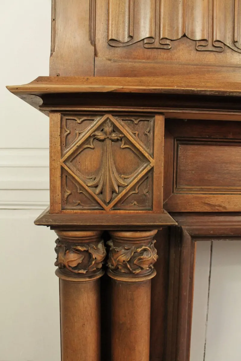 Pamono Late 19th Century Gothic Revival Fireplace> Fireplaces And Mantels