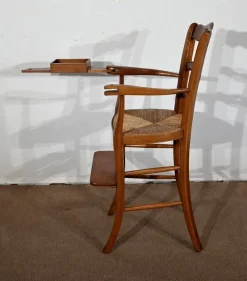 Outlet Pamono Late 19th Century High Chair in Solid Cherrywood