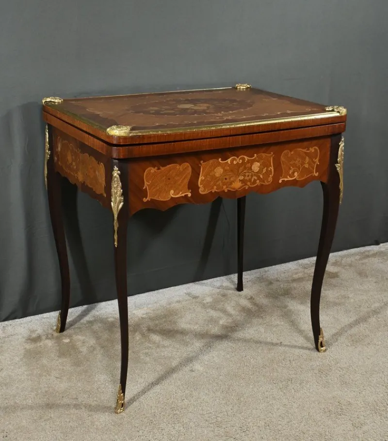 Pamono Late 19th Century Louis XV Mahogany Games Table> Game Tables
