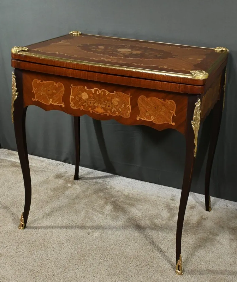 Pamono Late 19th Century Louis XV Mahogany Games Table> Game Tables