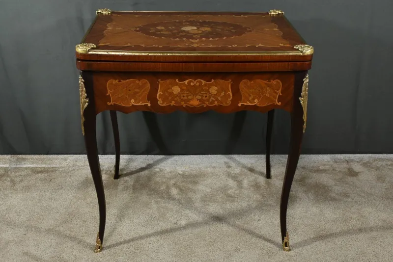Pamono Late 19th Century Louis XV Mahogany Games Table> Game Tables