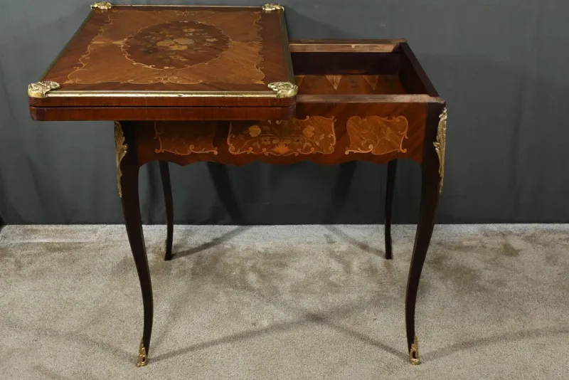 Pamono Late 19th Century Louis XV Mahogany Games Table> Game Tables
