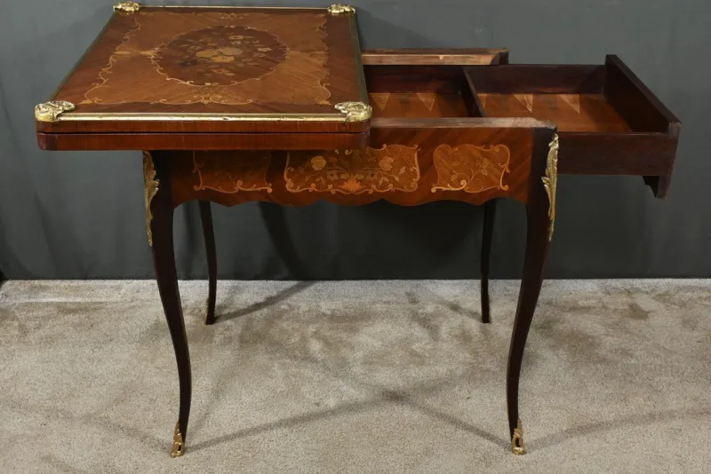 Pamono Late 19th Century Louis XV Mahogany Games Table> Game Tables