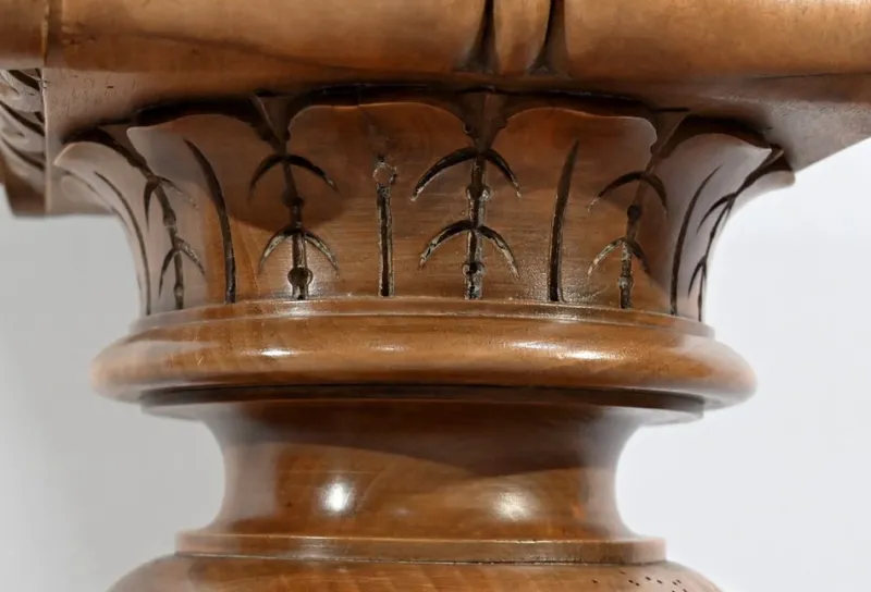 Pamono Late 19th Century Louis XVI Style Walnut Column> Pedestals And Columns