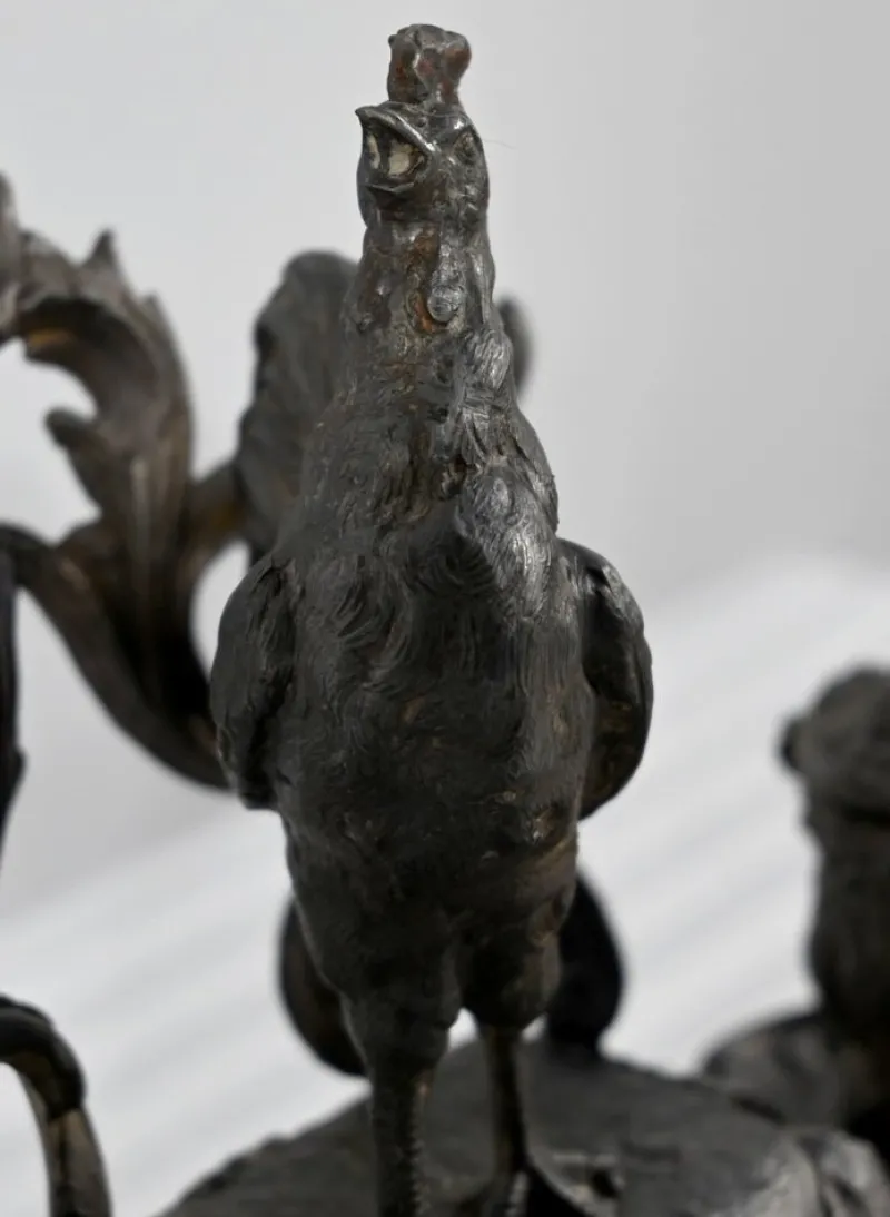 New Pamono Late 19th Century Pewter Inkwell from A.Bossu, 1890s