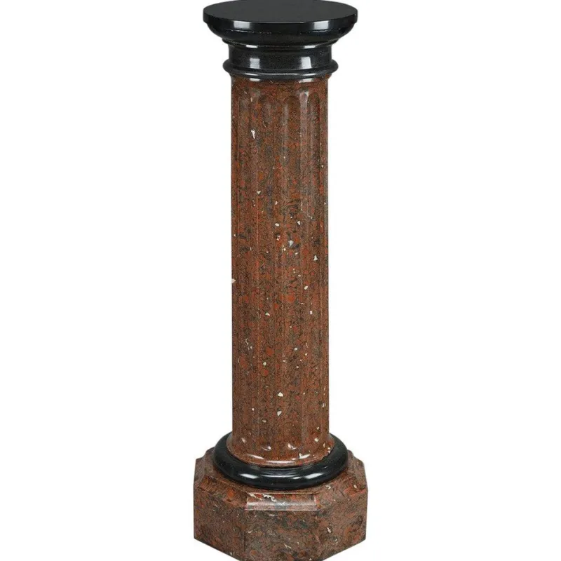 Online Pamono Late 19th Century Scagliola Cherry Red Column, 1890s
